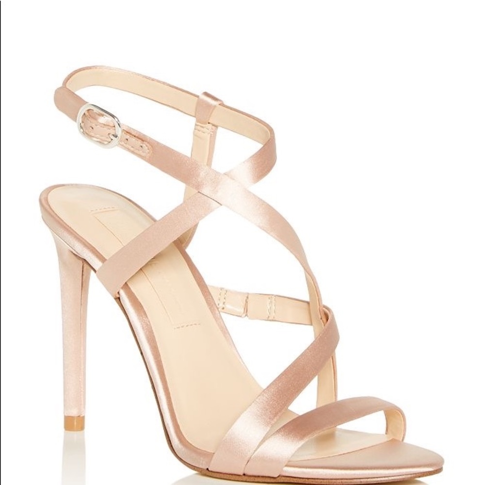 Blush Satin Heels- BRAND NEW!